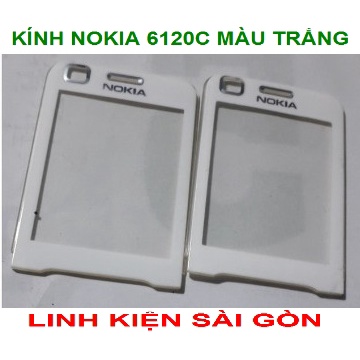 KÍNH NOKIA 6120C MÀU TRẮNG