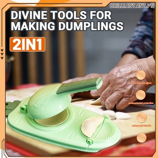 Dụng cụ làm vỏ bánh bao 2 trong 1 dụng cụ làm vỏ bánh bao tiện dụng bộ dụng cụ ép bột dụng cụ ép da bánh bao bằng tay bri
