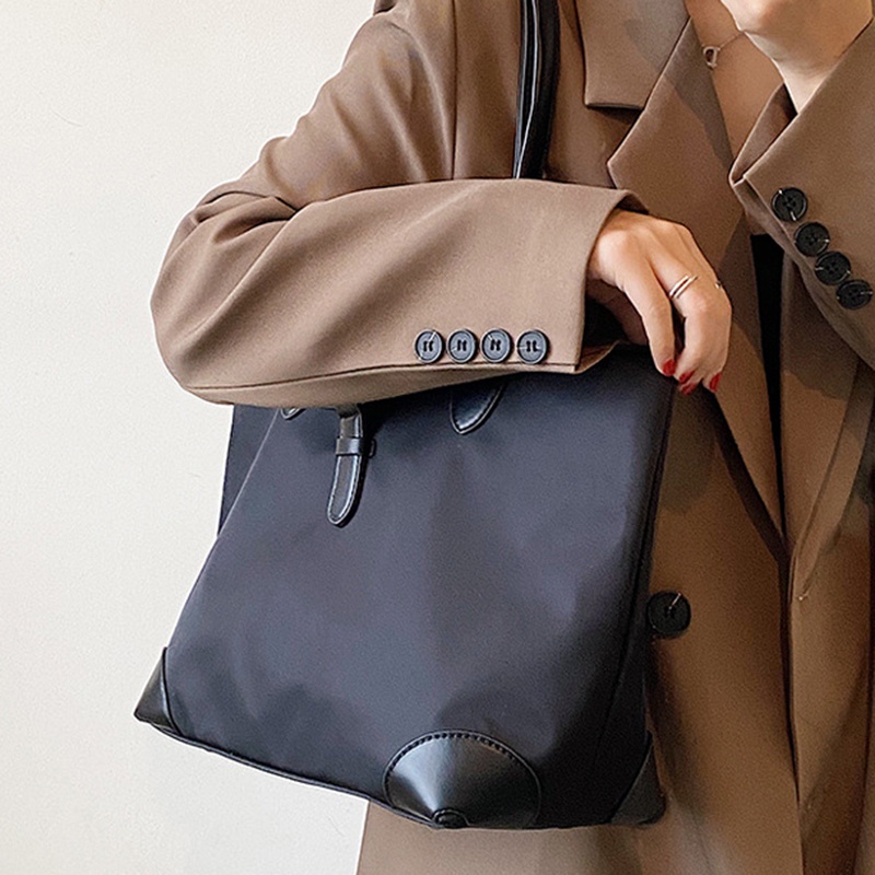 Túi Đeo Vai Cỡ Lớn Màu Tương Phản Thời Trang Cho Nữ