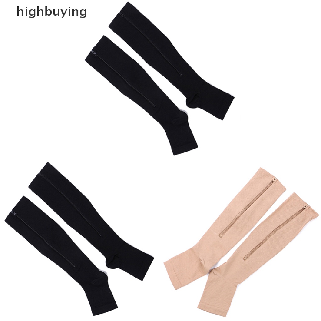 1 Đôi Tất Chân Hở Ngón Có Khóa Kéo Thời Trang