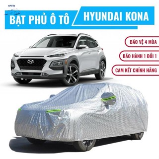 Bạt phủ xe ô tô 5 chỗ Hyundai Kona, Bạt trùm xe SUV cao cấp chất liệu vải PEVA chống nắng mưa không thấm nước +