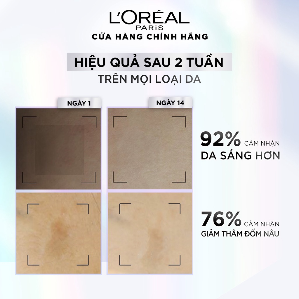 Bộ Serum &amp; Kem ngày &amp; Kem đêm sáng da tức thì Glycolic Bright L'Oreal Paris