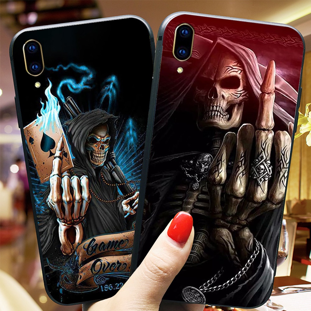 Ốp lưng vivo v11 / vivo v11i in hình bộ xương hắc ám necromancer