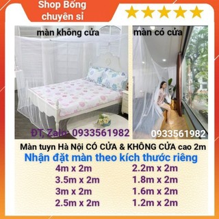 Màn 10/10, màn ghép giường có cửa và không cửa 10/10 4m x 2m, 3.5m x 2m, 2.5m x 2m, 2.5m x 2m