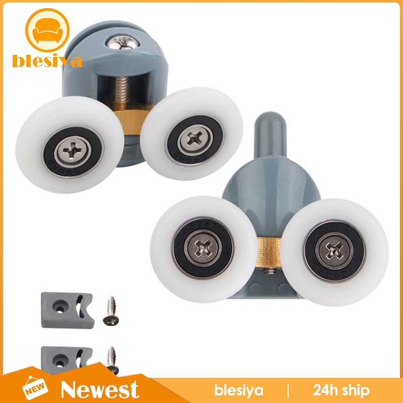 Bộ 2 Bánh Xe Ròng Rọc 23mm Cho Cửa Nhà Tắm