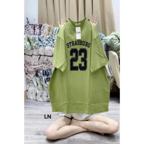 [ Rẻ Vô Địch ] Áo Phông Tay Lỡ 3158 Cotton Khô Nam Nữ Unisex In Số 23