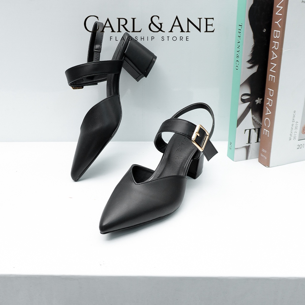 Carl & Ane - Giày cao gót bít mũi kiểu dáng Hàn Quốc màu đen _ CL018