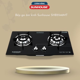 Bếp gas âm kính Sunhouse SHB5546MT, bếp ga đôi Sunhouse chính hãng 100% - hàng trưng bày điện máy
