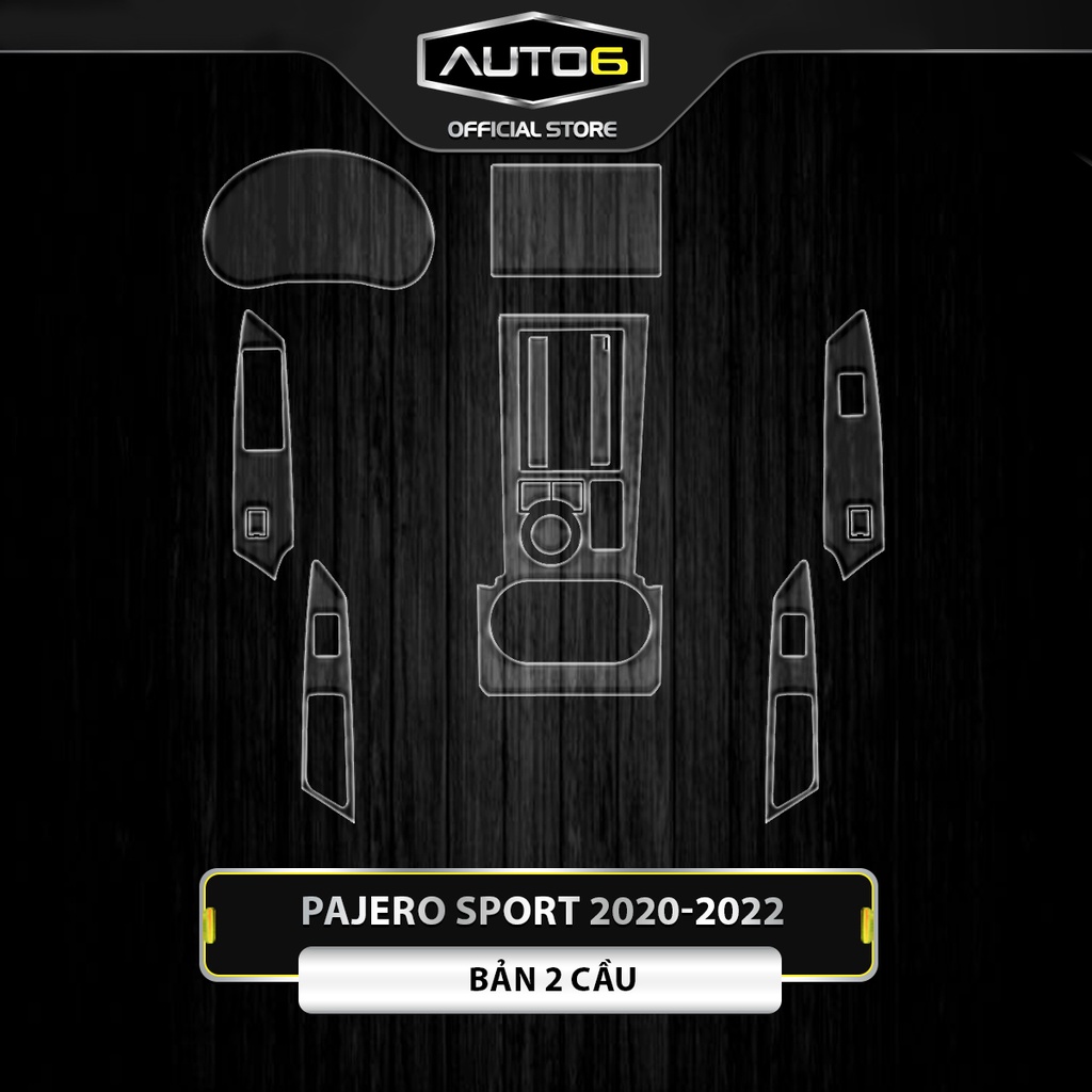 MITSUBISHI PAJERO 2020-2023: Phim PPF bảo vệ FULL BỘ nội thất  - AUTO6 - chống xước, che phủ các vết xước cũ