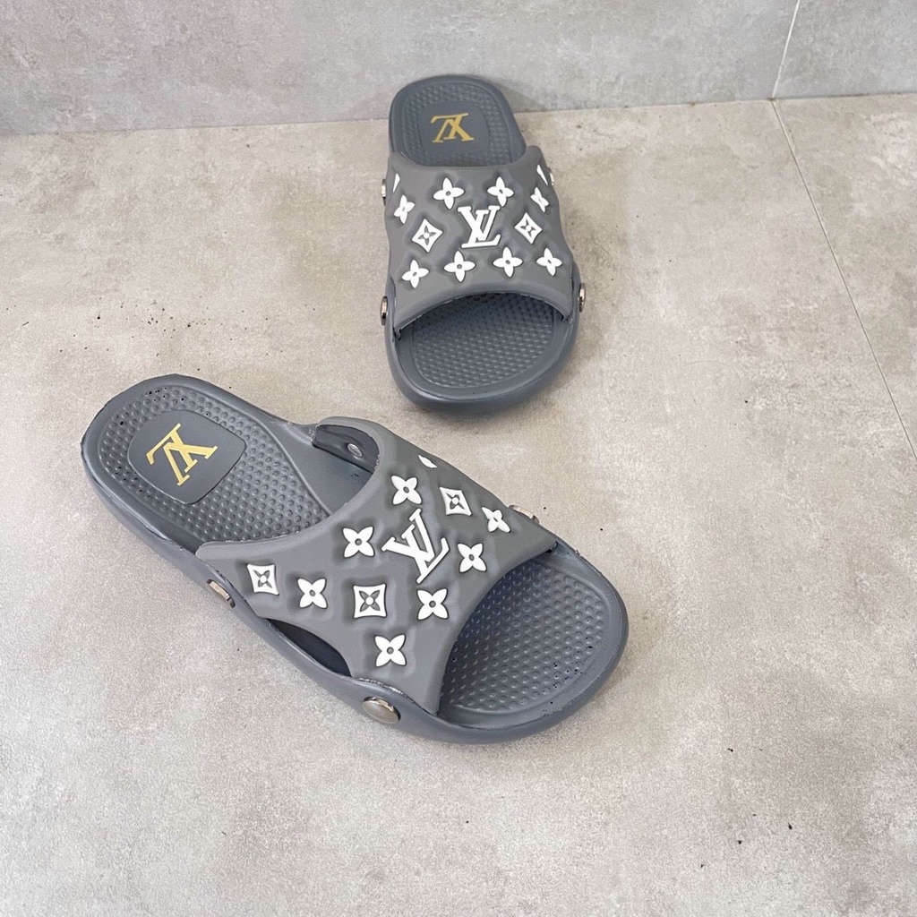 Dép cao cấp LV đế đúc cao su hàng cao cấp trẻ đẹp