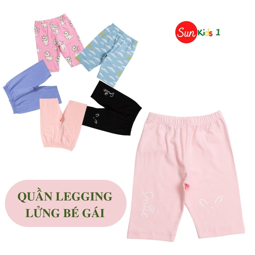 Quần legging bé gái, size 3-8 tuổi, quần legging cho bé chất cotton mềm mát, - SUNKIDS1
