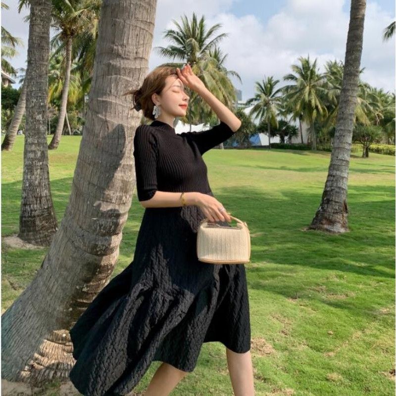 Váy len xòe bồng - Hàng Quảng Châu