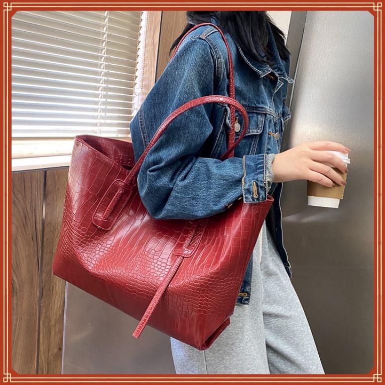 M97-Túi Xách Cỡ Lớn Thiết Kế Đơn Giản Thời Trang Cho Nữ Phù hợp với máy tính xách tay 15 inch  14 inch 13 inch Phù hợp với môi trường làm việc văn phòng