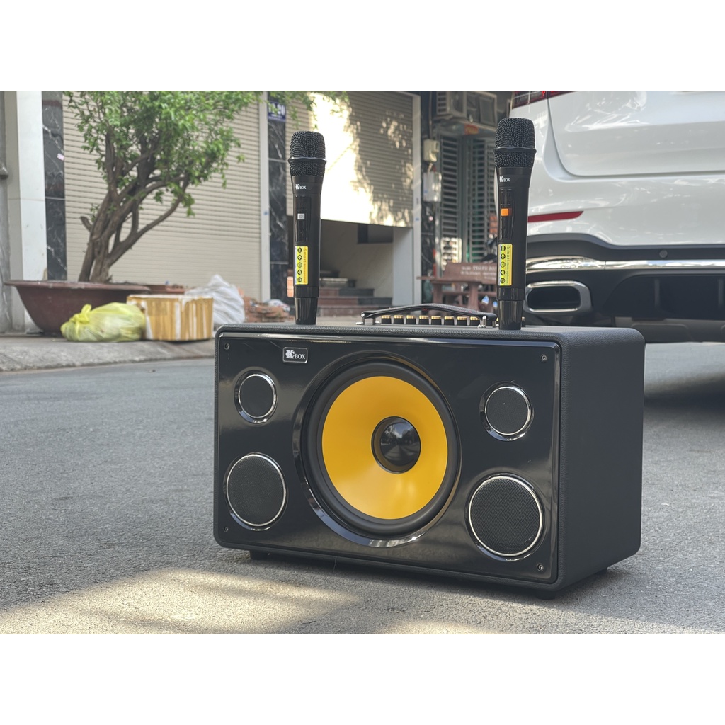 LOA XÁCH TAY KCBOX KC S9 KÈM 2MIC CÔNG SUẤT 200WAT NGOẠI HÌNH GỌN NHẸ TINH TẾ -BASS SIÊU TRẦM