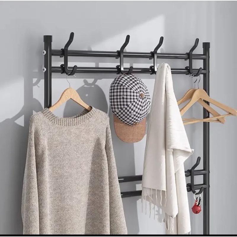 Kệ Treo Quần Áo Đa Năng Kết Hợp Giá Để Giày Dép Rất Tiện Lợi