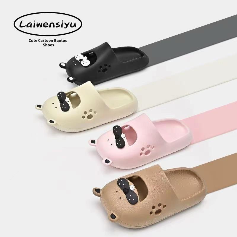 Dép Đi Trong Nhà Nhẹ Nhàng Đế Mềm Họa Tiết Hoạt Hình Dễ Thương Cho Nữ