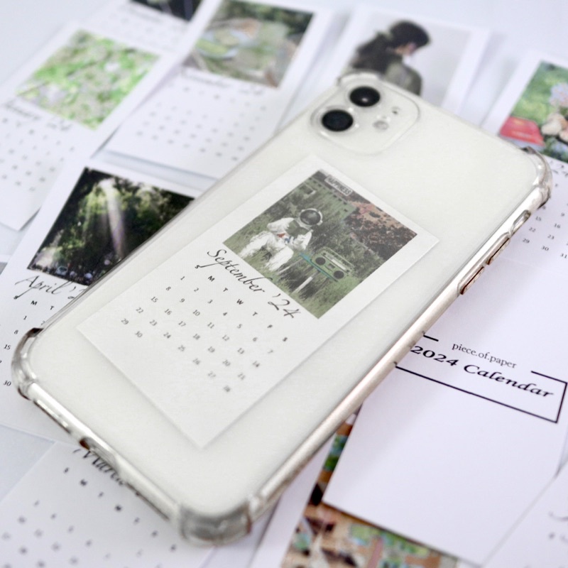 Postcard lịch năm 2024 dễ thương