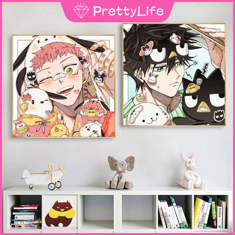 Bộ Tranh Đính Đá 5d Họa Tiết Hoạt Hình Magic Back To War Độc Đáo Kích Thước 30x30CM DIY Dùng Trang Trí Nhà Cửa