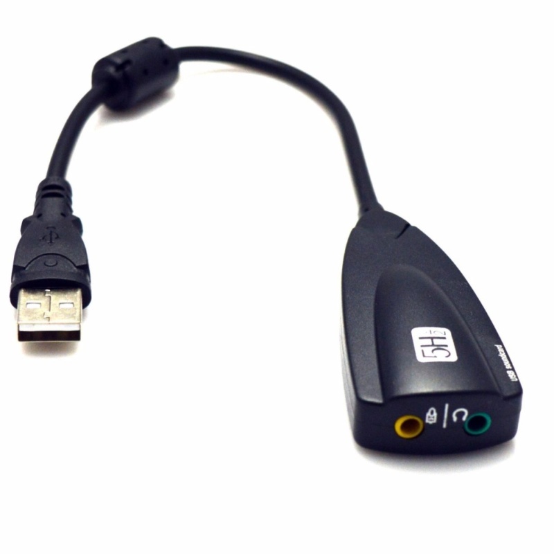 Bộ chuyển đổi từ cổng USB ra card âm thanh 7.1 có MIC  - Bảo hành 3 tháng