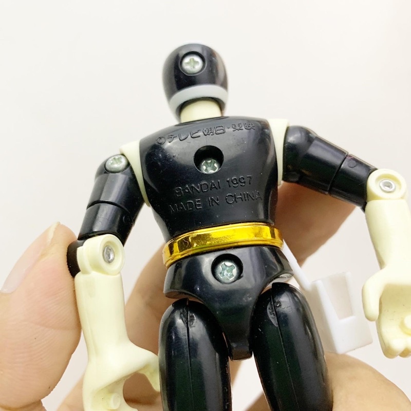 Mô hình siêu nhân 1997 Power Rangers in Space Black Ranger Figure Bandai