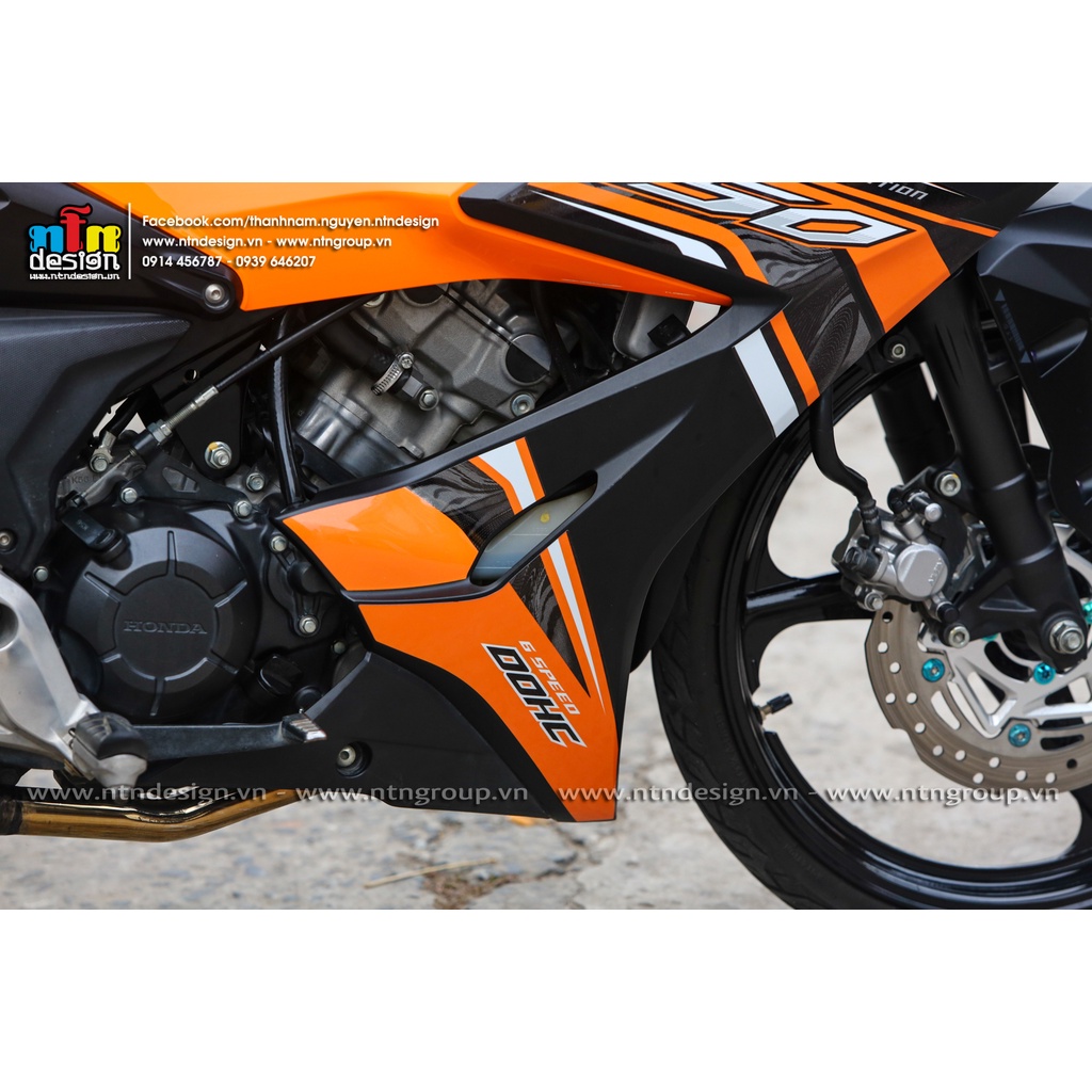 Tem rời mẫu mới 2023 cho Winner X cam đen