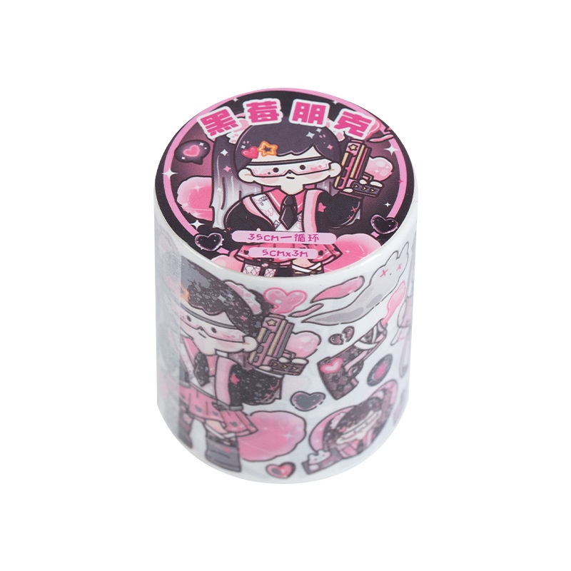 Băng Keo Dán washi Bằng Chất Liệu Collagen Họa Tiết Hoạt Hình Dễ Thương Sáng Tạo