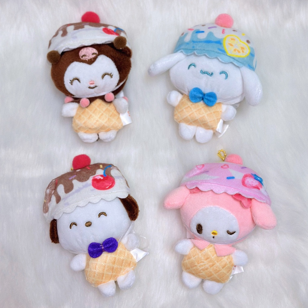 SANRIO Móc Khóa Hình Que Kem Kuromi My Melody Cinnamoroll Nhồi Bông Dễ Thương