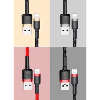 Cáp sạc Baseus Cafule sạc nhanh bọc dù siêu bền dài 1m/2m