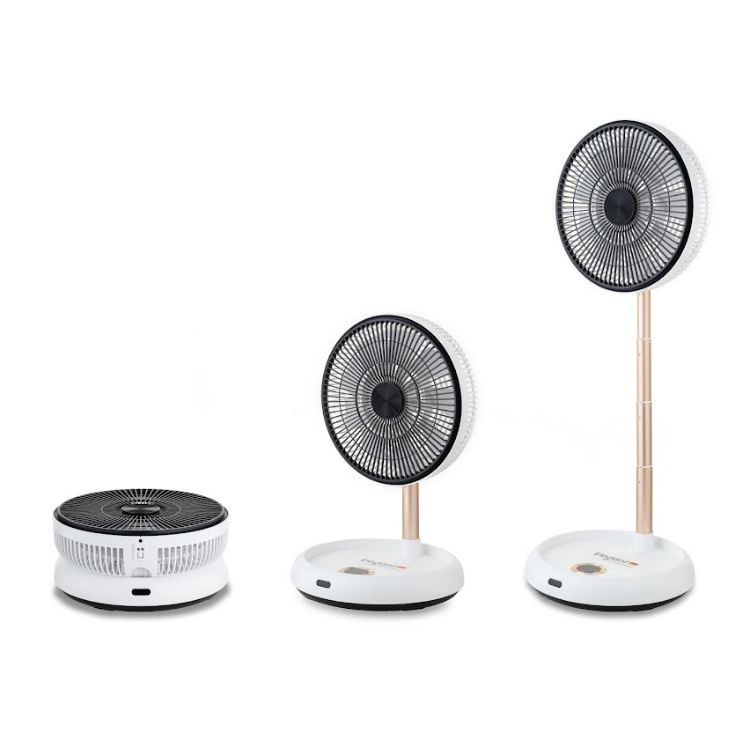 Quạt gấp tích điện thông minh Elegant Công nghệ Đức, Dùng Pin lên đến 8 tiếng, điều khiển từ xa, nhiều chế độ tiện lơi
