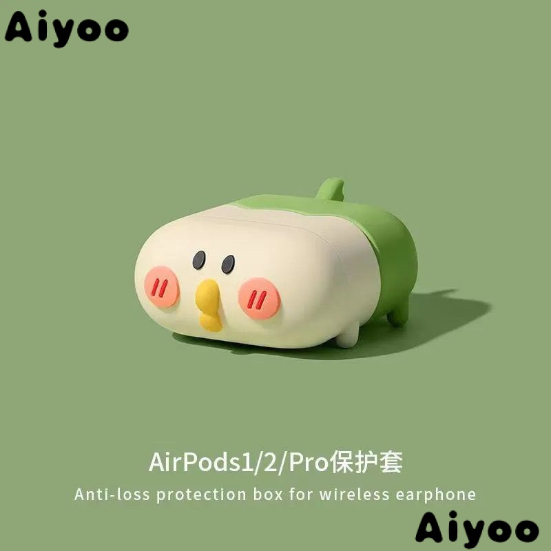 Vỏ Bảo Vệ Hộp Sạc Tai Nghe Airpods 1 Pro / Airpods 3 2 1 Air 1 Air Pro / Bluetooth 3 Họa Tiết Chú Vẹt Nhỏ Dễ Thương
