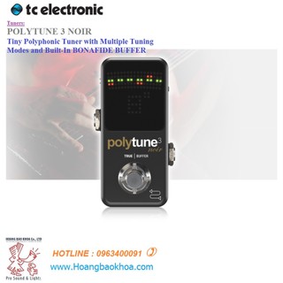 Polytune 3 noir tuners tc electronic - bộ điều chỉnh đa âm