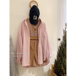 QC sơ mi kẻ sọc oversize