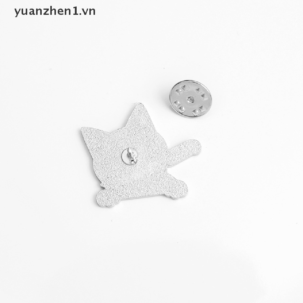 Huy Hiệu Cài Áo Hình Mèo Đen Sáng Tạo