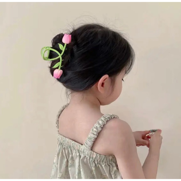 Bonbonstore Kẹp tóc hình hoa ly cute đáng yêu dễ thương xinh xắn hàn quốc cho bé gái