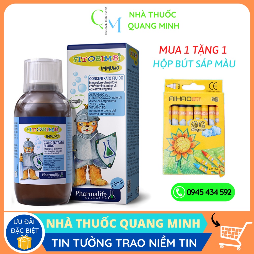 Fitobimbi Immuno, tăng sức đề kháng cho bé, tăng cường hệ miễn dịch, nâng cao sức đề kháng, hồi phục nhanh, hết ốm vặt