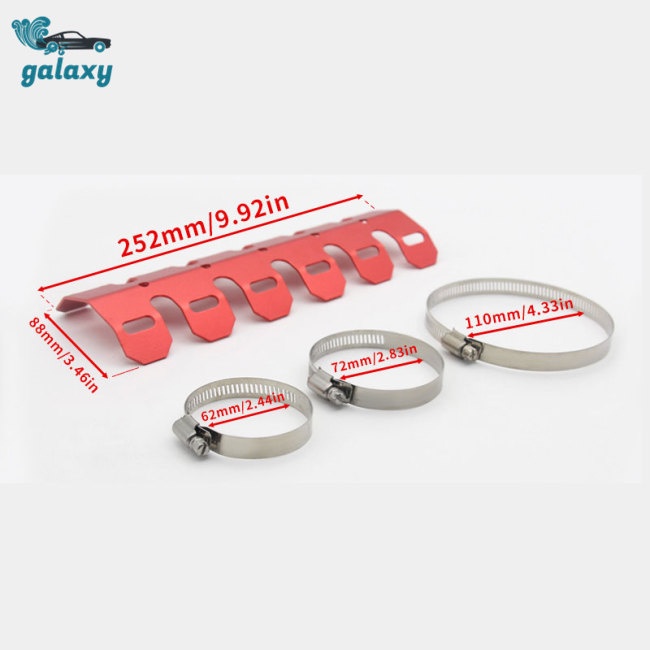 Galaxy Tấm Chắn Bảo Vệ Ống Xả Nhiệt Chống Bỏng Dành Cho Xe Mô Tô