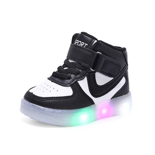 Giày Thể Thao Cao Cổ Có Đèn LED Cho Bé