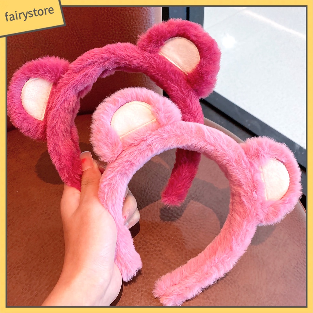 Băng Đô Cài Tóc Tai Gấu Bông Co Giãn Chống Trượt Dễ Thương Dành Cho Nữ [Fairy1]