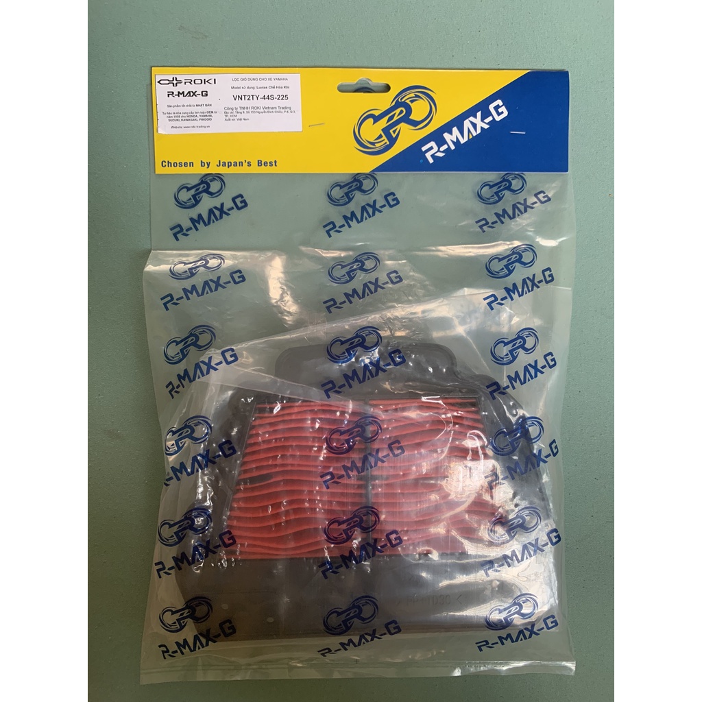 Lọc gió R-MAX-G của ROKI JAPAN cho xe Yamaha Luvias Chế Hòa Khí