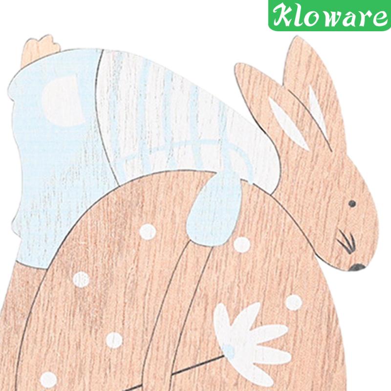 Mô Hình Tượng Thỏ Bằng Gỗ Dùng Trang Trí Lễ Phục Sinh