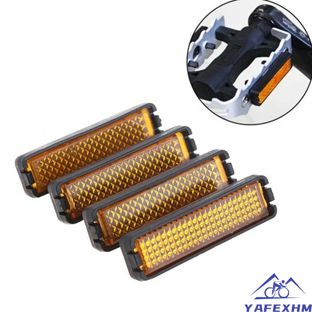Set 4 Miếng Dán Phản Quang Chống Thấm Nước 2.14x0.62inch Dành Cho Bàn Đạp Xe Hơi