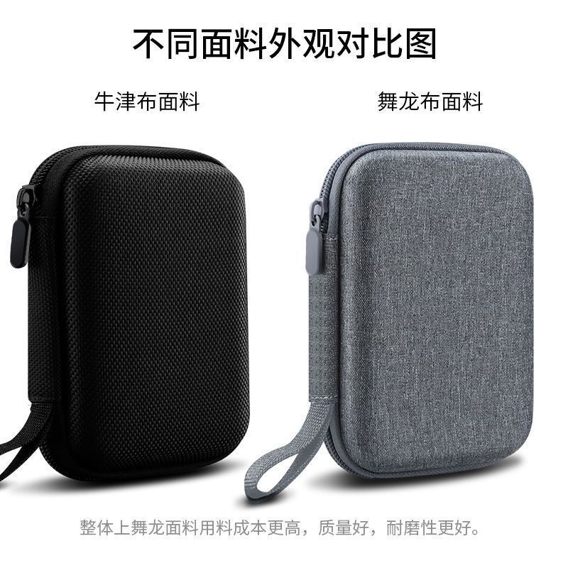 Hard disk storage bag data cable mobile hard disk storage box portable waterproof 2.5-inch Toshiba wd drop-proof hard shell storage box storage bag REU4