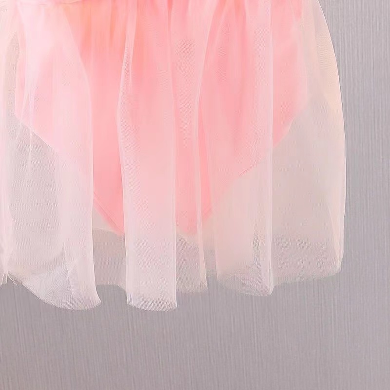 Bikini Bộ Đồ Bơi Một Mảnh Màu Hồng Ngọt Ngào Dễ Thương Phong Cách Hàn Quốc Cho Bé Gái 2-7 Tuổi