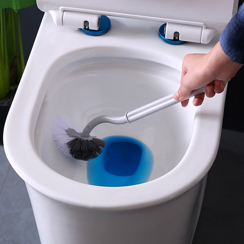 Cọ Lau Chùi Toilet Tay Cầm Dài Hai Màu Tùy Chọn Tiện Dụng