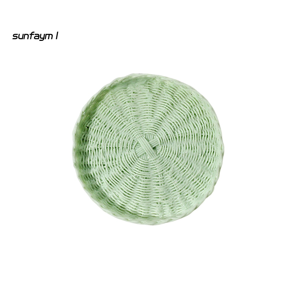 Sunfa Khay Đựng Bánh Mì Trái Cây Đồ Chơi Thu Nhỏ Không Phai Màu Cho Nhà Búp Bê