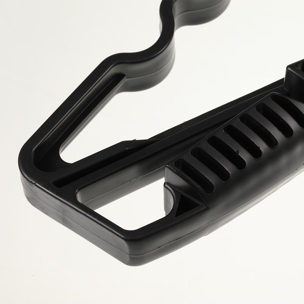 (runbu) Móc Treo Quần Áo Bằng Nhựa Màu Đen Thương Hiệu Mới Chịu Tải Nặng Dùng Ngoài Trời Không Cần Khoan Lỗ Thông Dụng