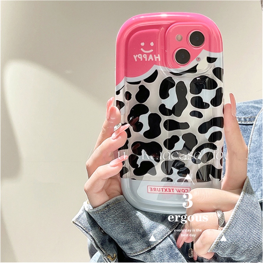 Ốp Điện Thoại TPU Mềm Đệm Khí In Hình Báo Hồng Cho IPhone 14 13 12 11 Pro Max SE2020 X XR Xs Max 7 8 Plus