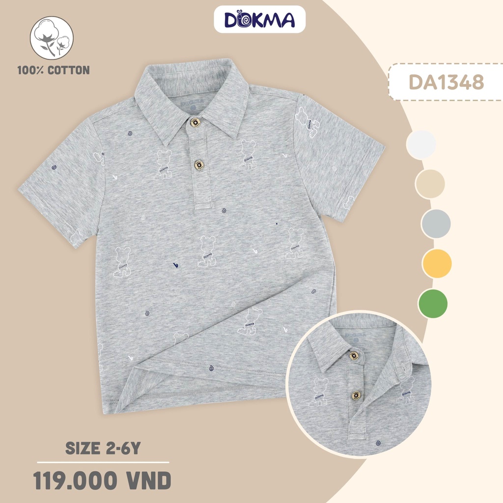 Dokma_ Áo Polo, áo cổ đức cho bé trai.