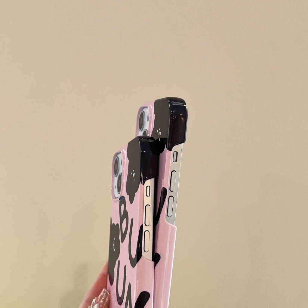 Ốp Điện Thoại Cứng Hình Thỏ Đen Cho iPhone 11 11ProMax 12 12Pro 12ProMax 13 13Pro 13ProMax 14 14Pro 14Plus 14ProMax