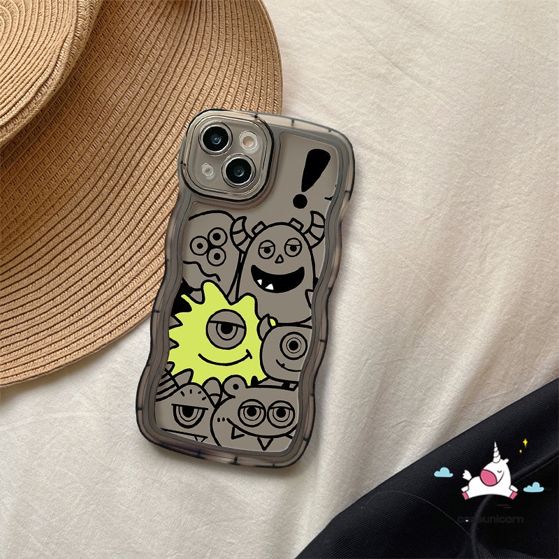 Ốp Điện Thoại Họa Tiết Quái Vật Cho iPhone 11 Pro Max XR 7plus 14 13 12 Pro Max 6 6s 8 7 Plus 14Plus X XS Max SE 2020